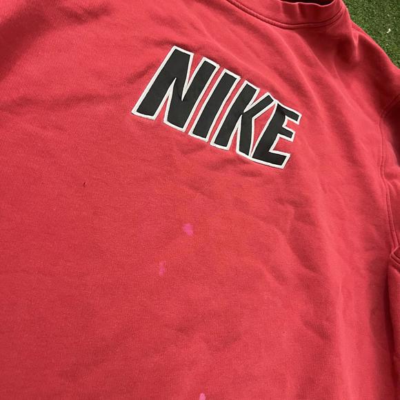 2000s Red Nike Spell out Crewneck - Picture 2 of 8